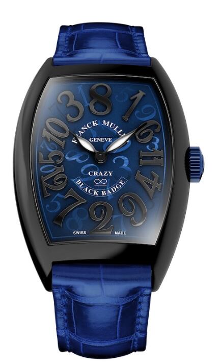 FRANCK MULLER Crazy Hours Black Badge 8880 CH BLACK BADGE Blue Strap Replica Watch